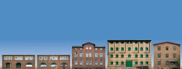 Low relief background buildings - Set with 5 industrial facades (paper model)<br /><a href='images/pictures/Auhagen/42498.jpg' target='_blank'>Full size image</a>